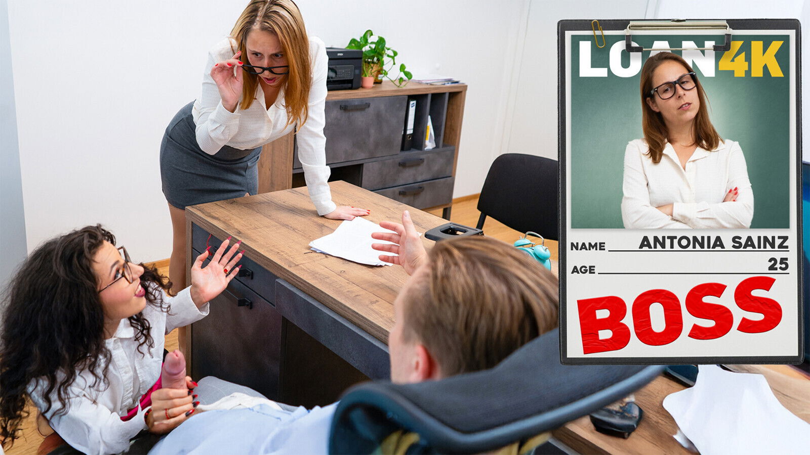 LOAN4K. Mrs. Boss caught clerk having jumped right after