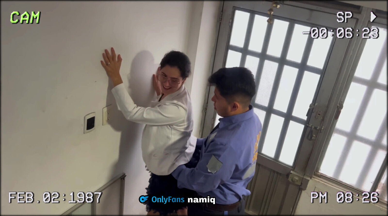 Horny Secretary Fucks Security Guard.