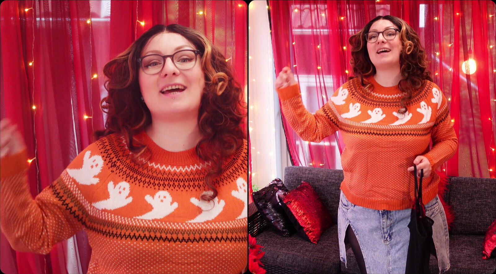 Haul: Through Transparent Dress Shiny Pantyhose. Grander