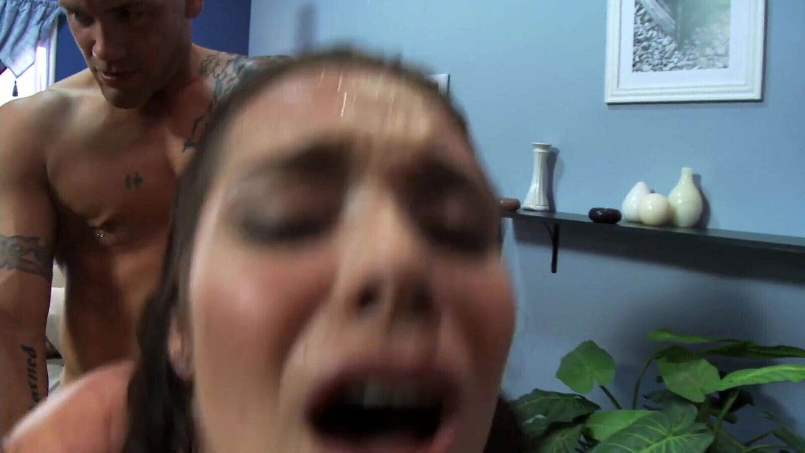 Bitch fucked hard Deepthroat squirt