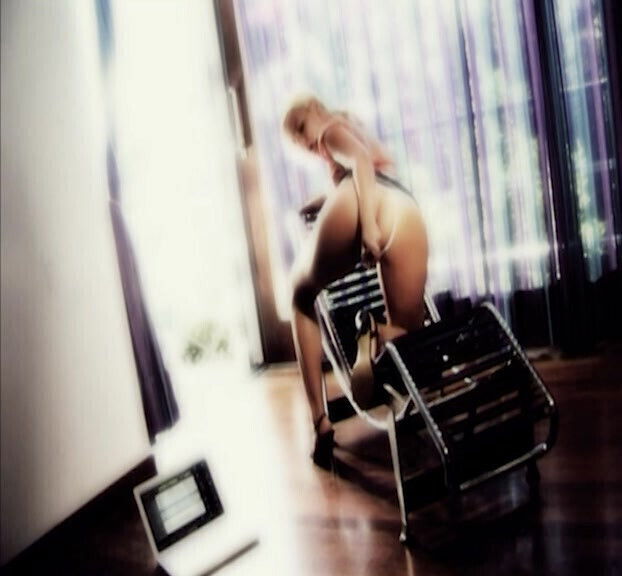 Beautiful Girl Masturbating Chaise Long