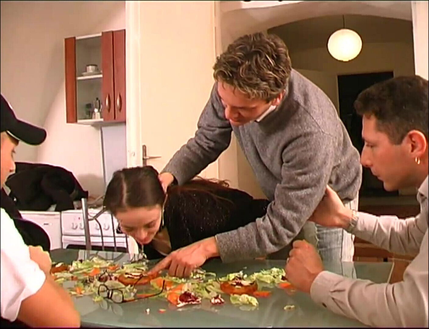 Hottest: Horny Older Pigs Very Nasty Brunette with Glasses