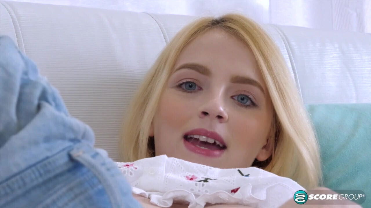 Skinny Blonde Kate Bloom Sniffs Panties Strokes