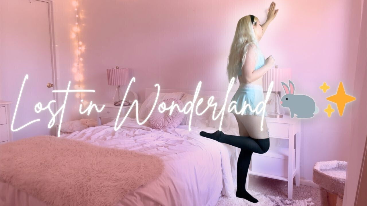 Trying Cutest Alice Wonderland Costume