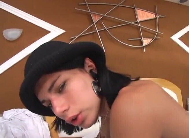 Cute shemale black stud