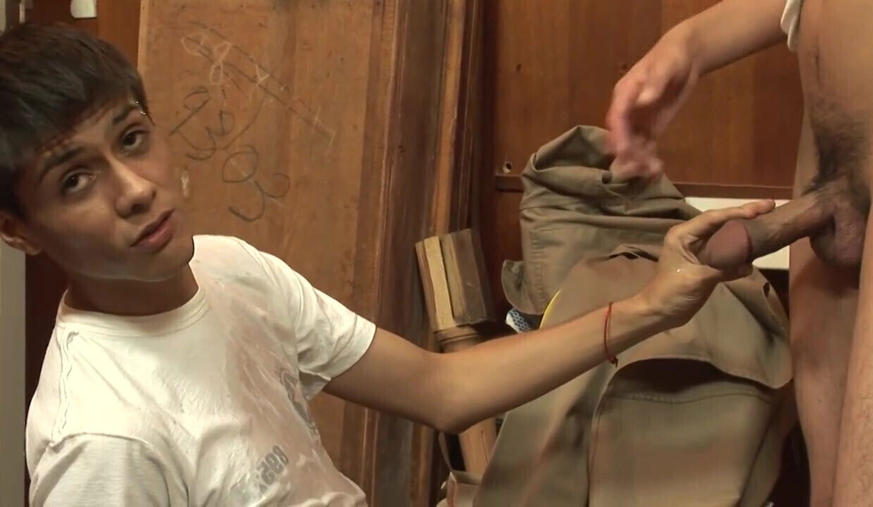 Construction worker fucks instead work