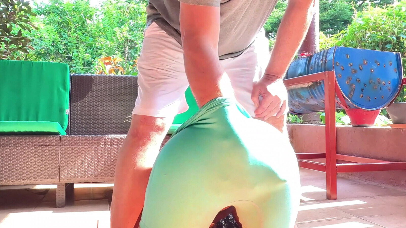 Stepdad Find Doing Yoga Outside Cant Resist Sweet Young Pussy