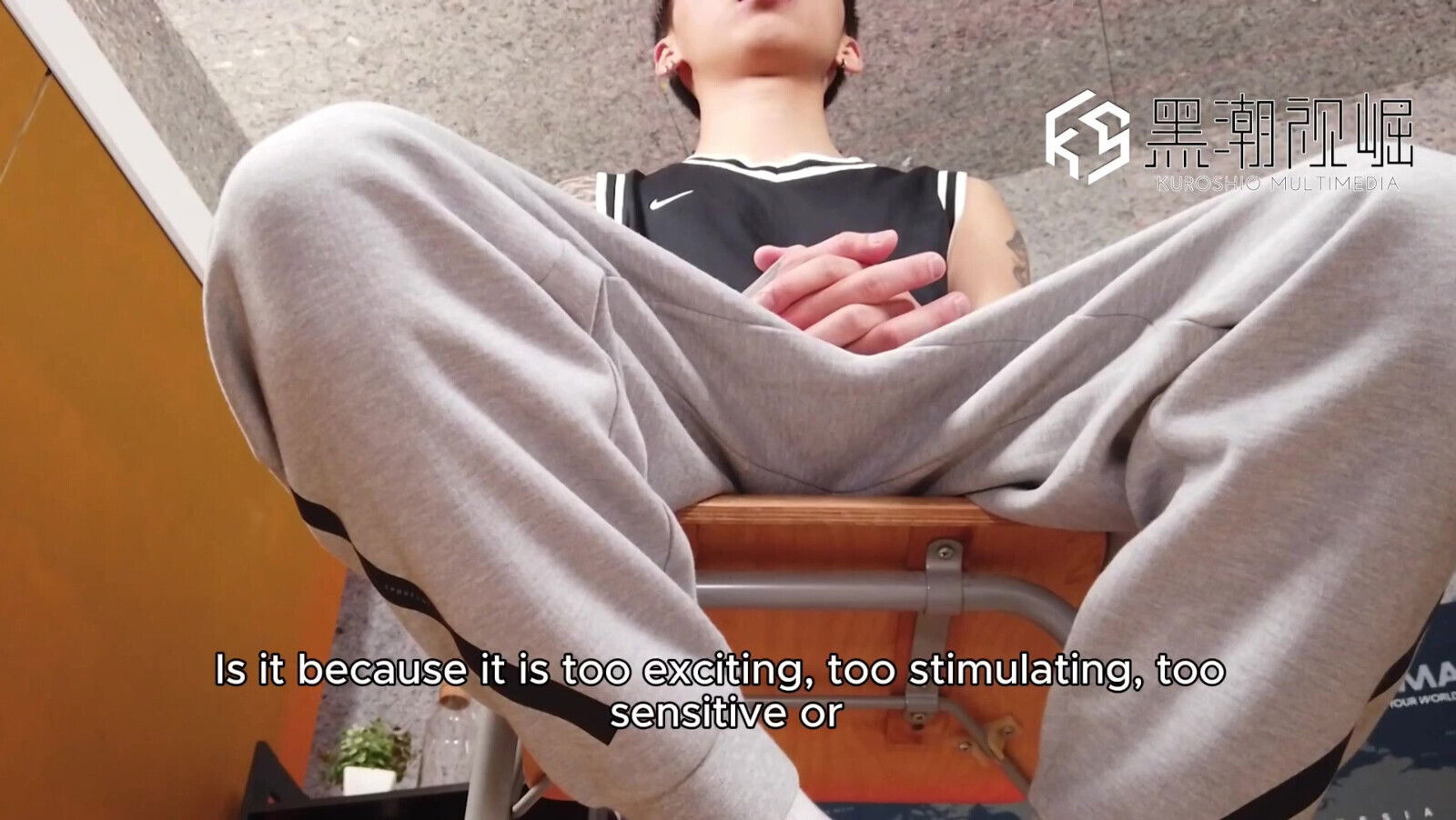 No.ksgh06 Climax Labs Ep.45 Handsome Male Model with Tattooed Arms Prostate Incontinence. Ep.1-5