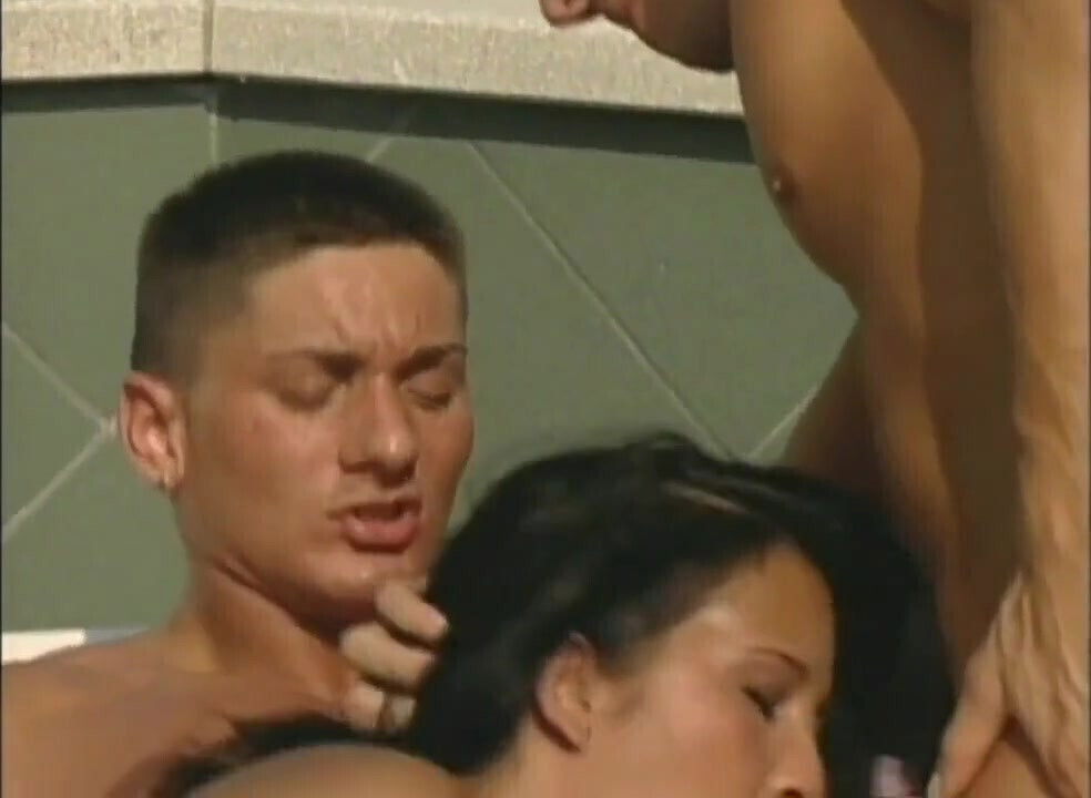 Bisexual threesome fucking dick sucking threesome...cum mouth