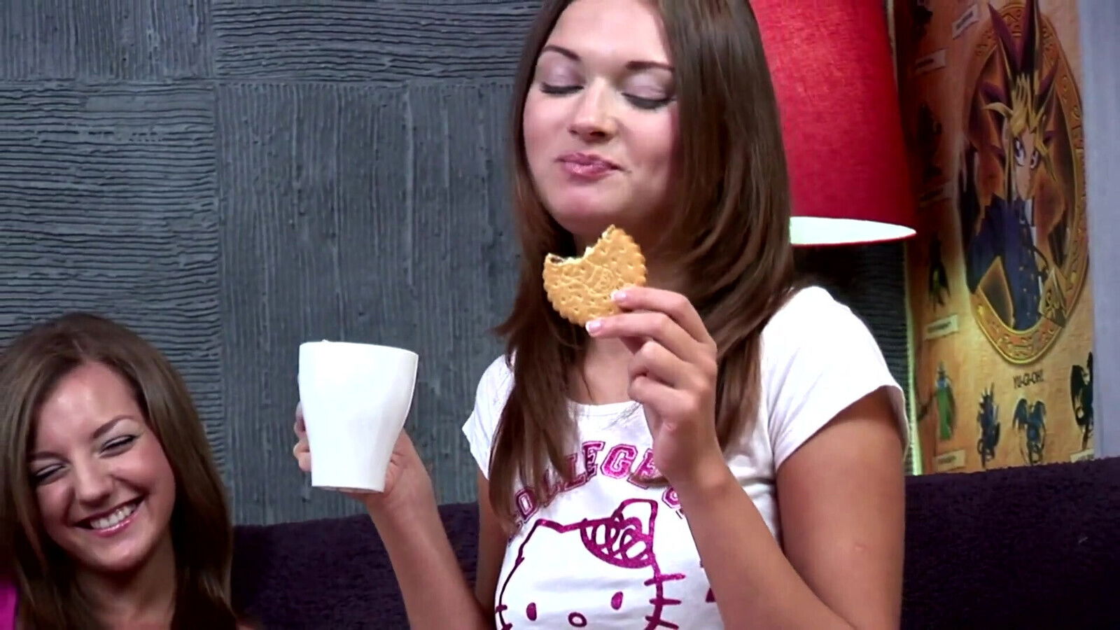 Lesbian dildo fucking models