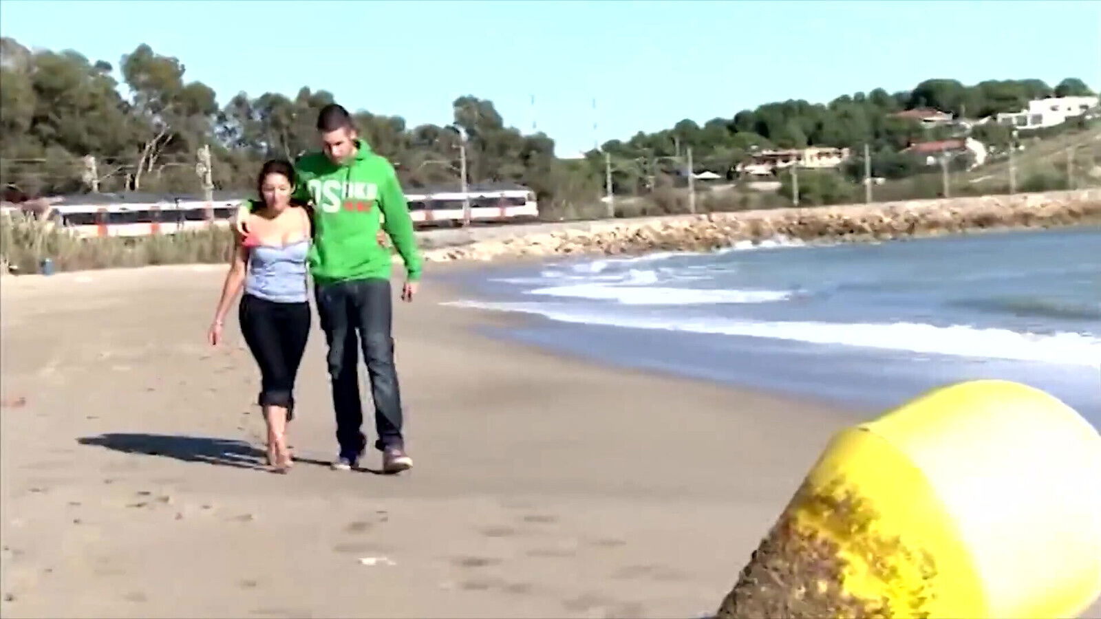 Fucking beach real pleasure this German Milf