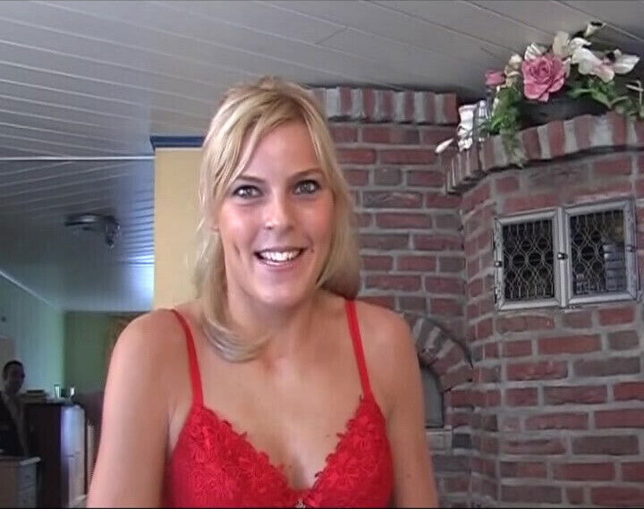 blonde German enjoys taste after hard fuck