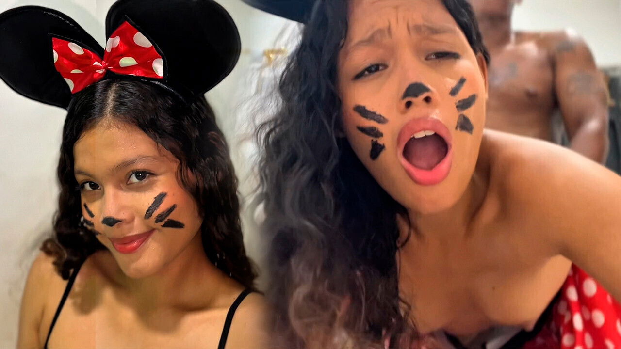 Minnie Mouse wanted cheese ended eating with pussy fucked halloween