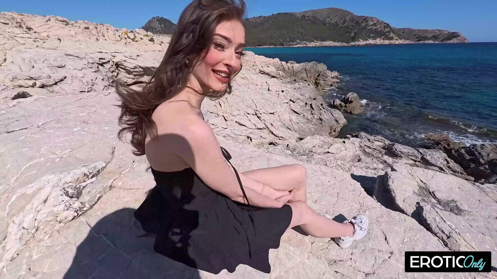 Skinny Rides Hard Uses Feet Drive Over