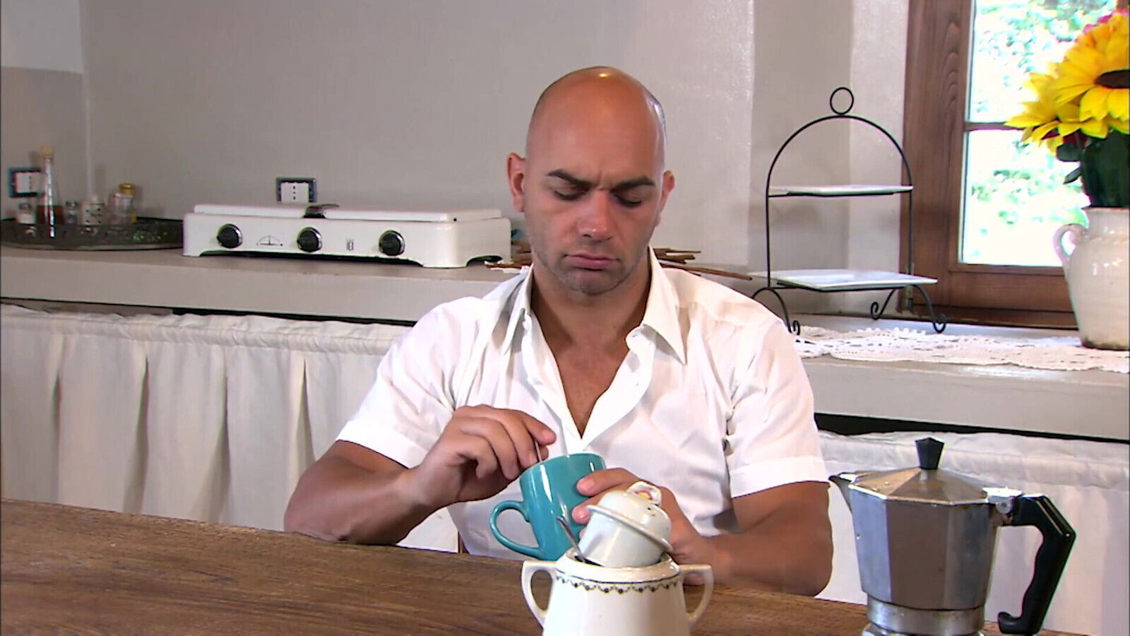 Nataly fucked kitchen