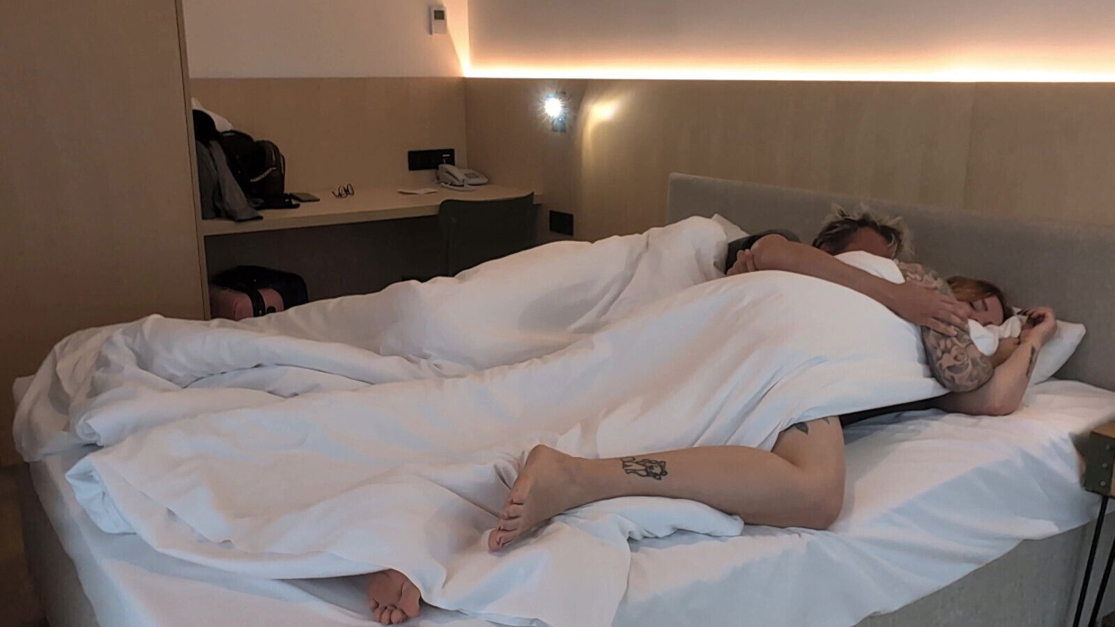 Morning Gentle Young Couple.