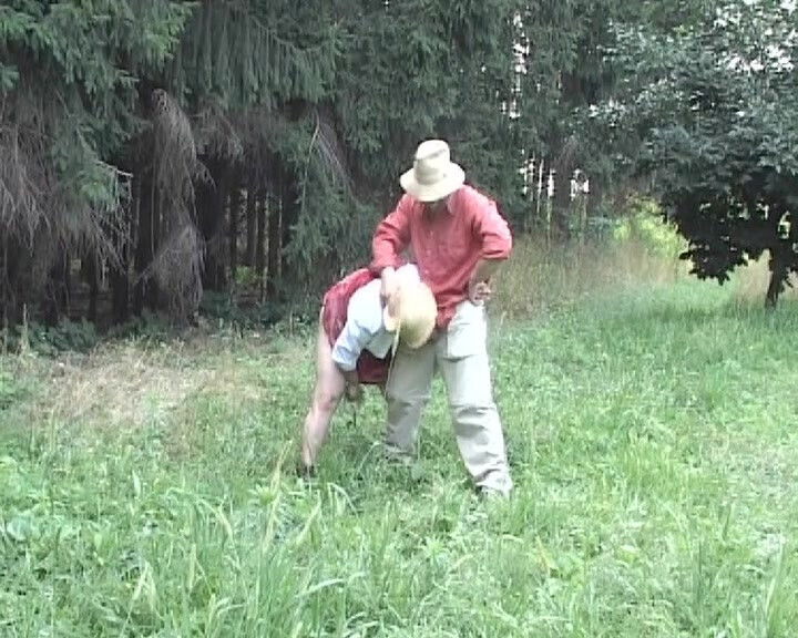 Horny French couple fucking hard after field work