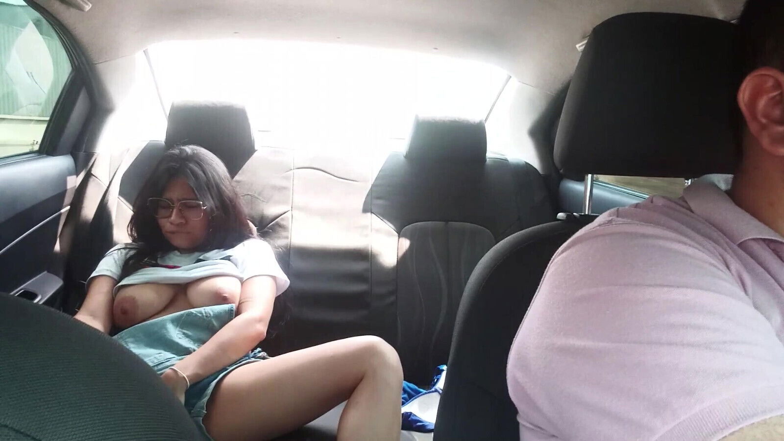 seduce Uber driver home masturbating car.