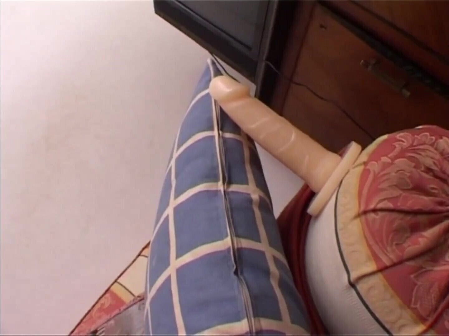 Beautiful Amateur Masked Asian MILF Masturbates Smooth Pussy with Dildo