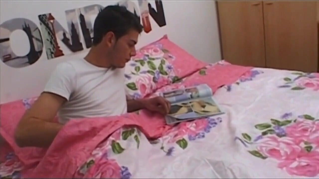 Sexy step-auntie gives goodnight young stepnephew