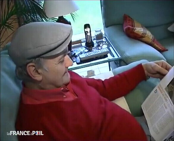 Voyeur Doing Young Redhead Maid Stockings with Friend