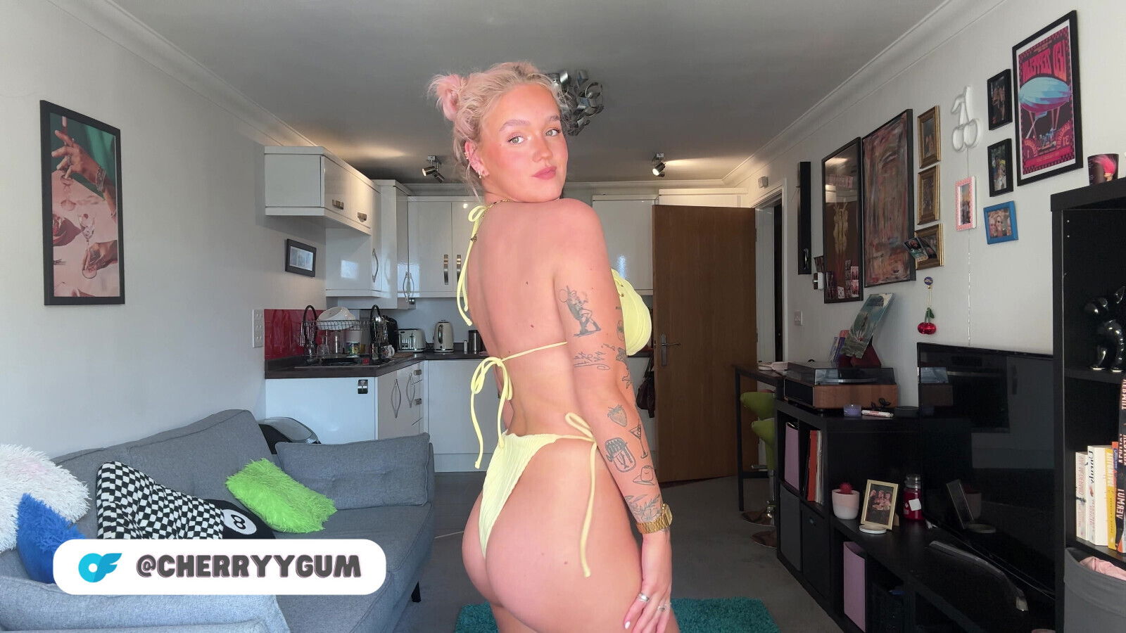 Micro Bikini Try-on Haul with british teen With BOOBS