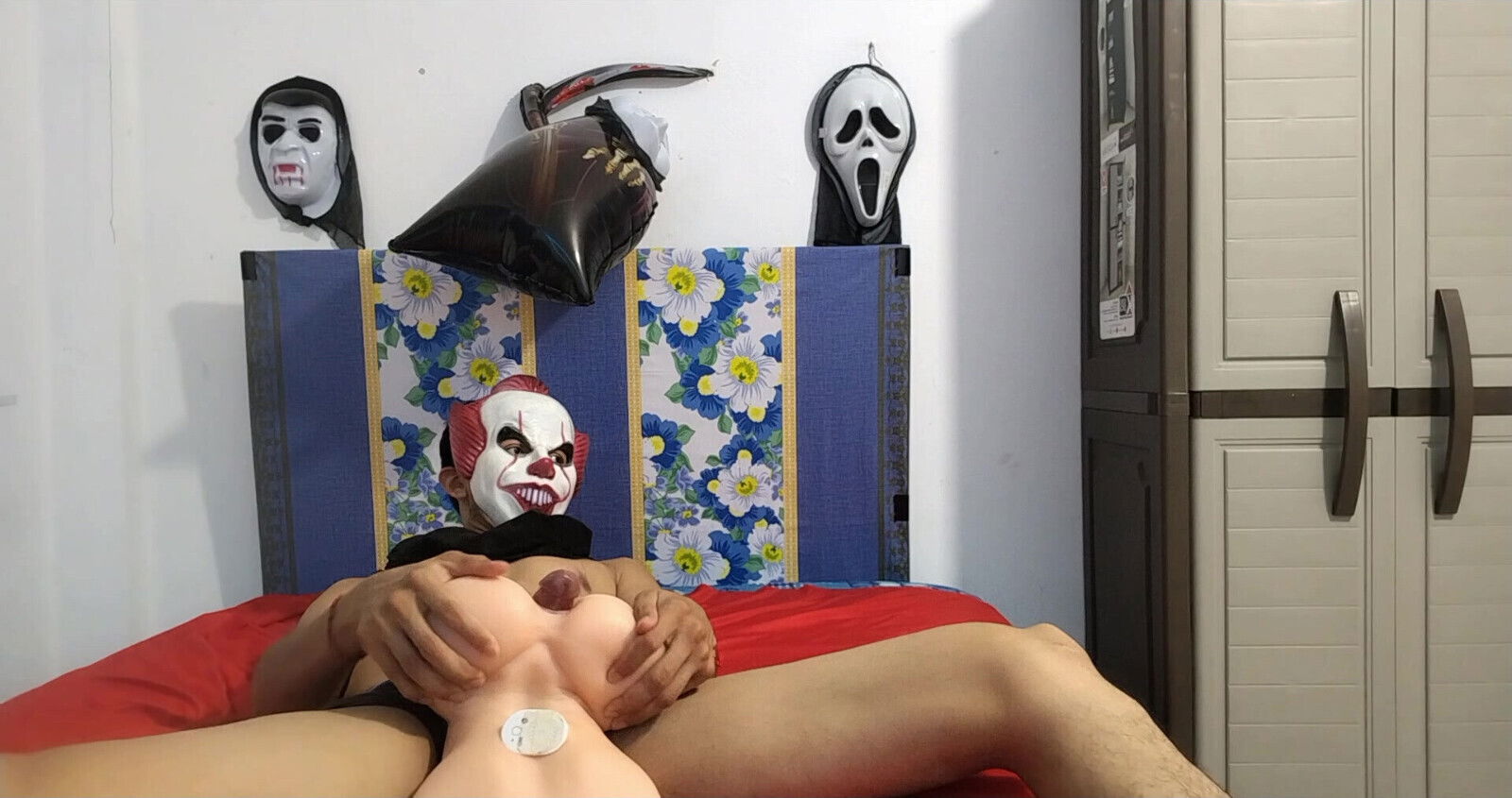 Clown with fucking alone