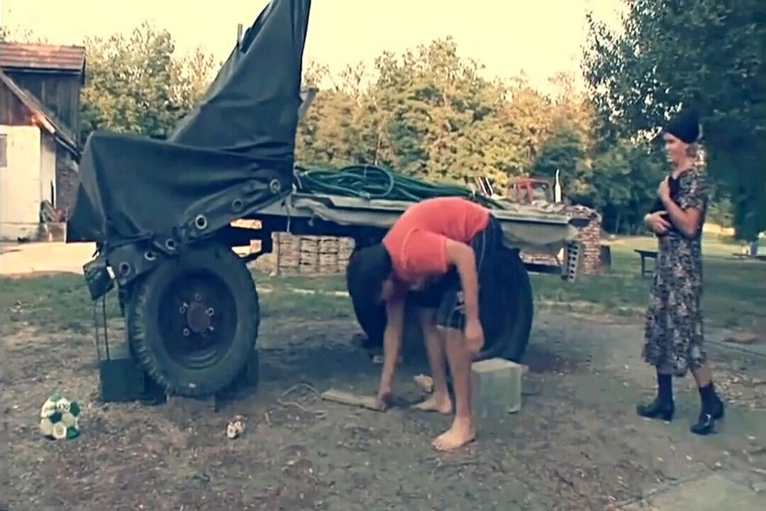 Grandson with Fucks Granny Tractor