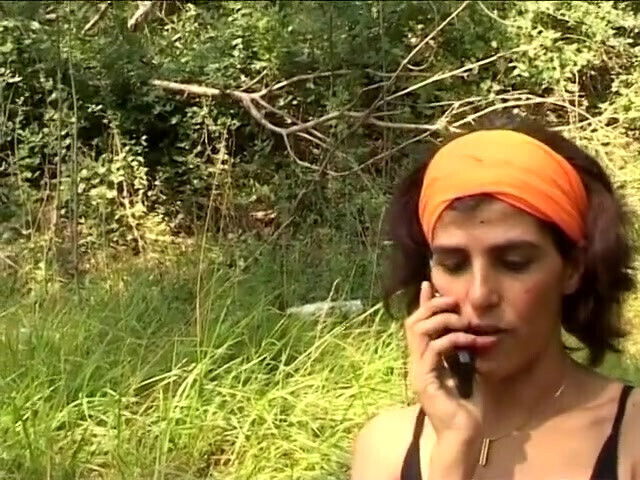 Real couple with friend make great park close Trieste