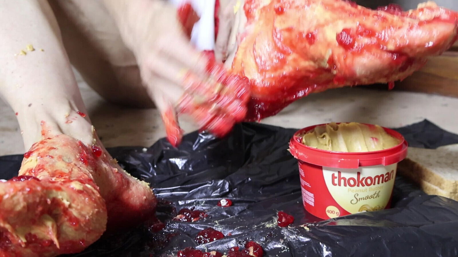 Peanut Butter, Jelly Foot Fetish Fantasy