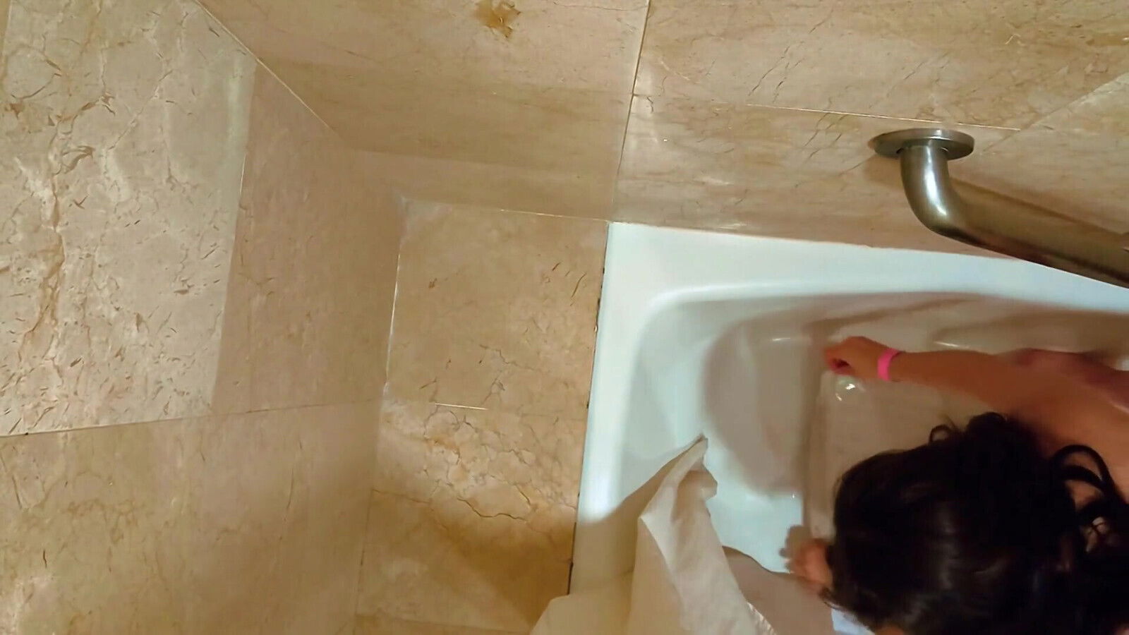 Stepbrother Caught Bathroom Masturbating Until Ejaculated.