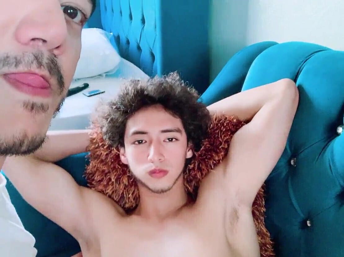 Latino college student waiting apartment drain milk!