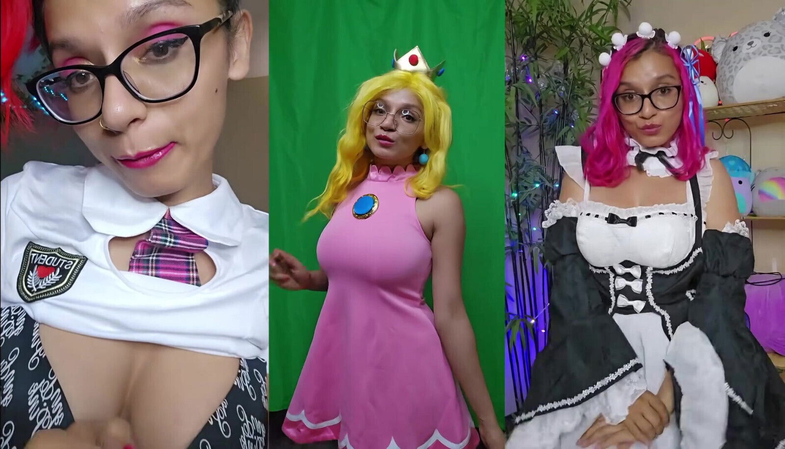 Goddess Rarity cosplays Peach give