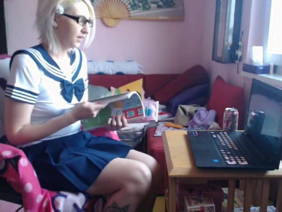 College Uniform Girl Cumming. Rubbing-lush Orgasm