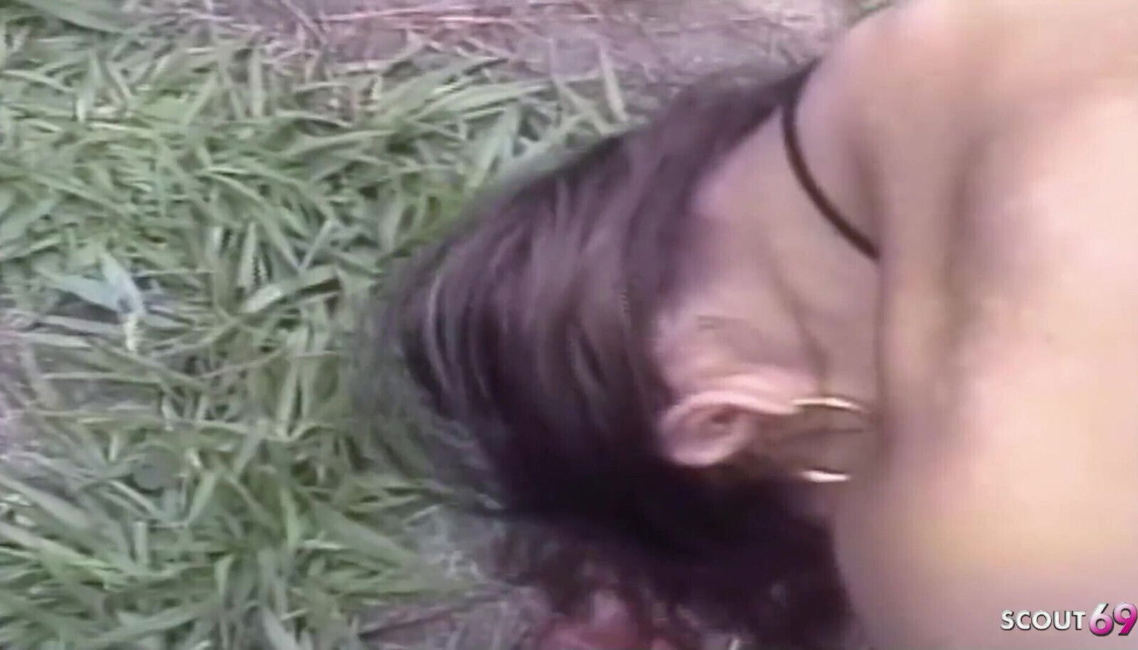 Shemale Gets First Outdoor Fuck Cums