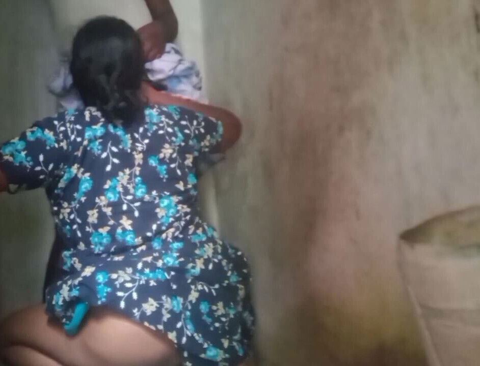 Indian Desi village wife bathing