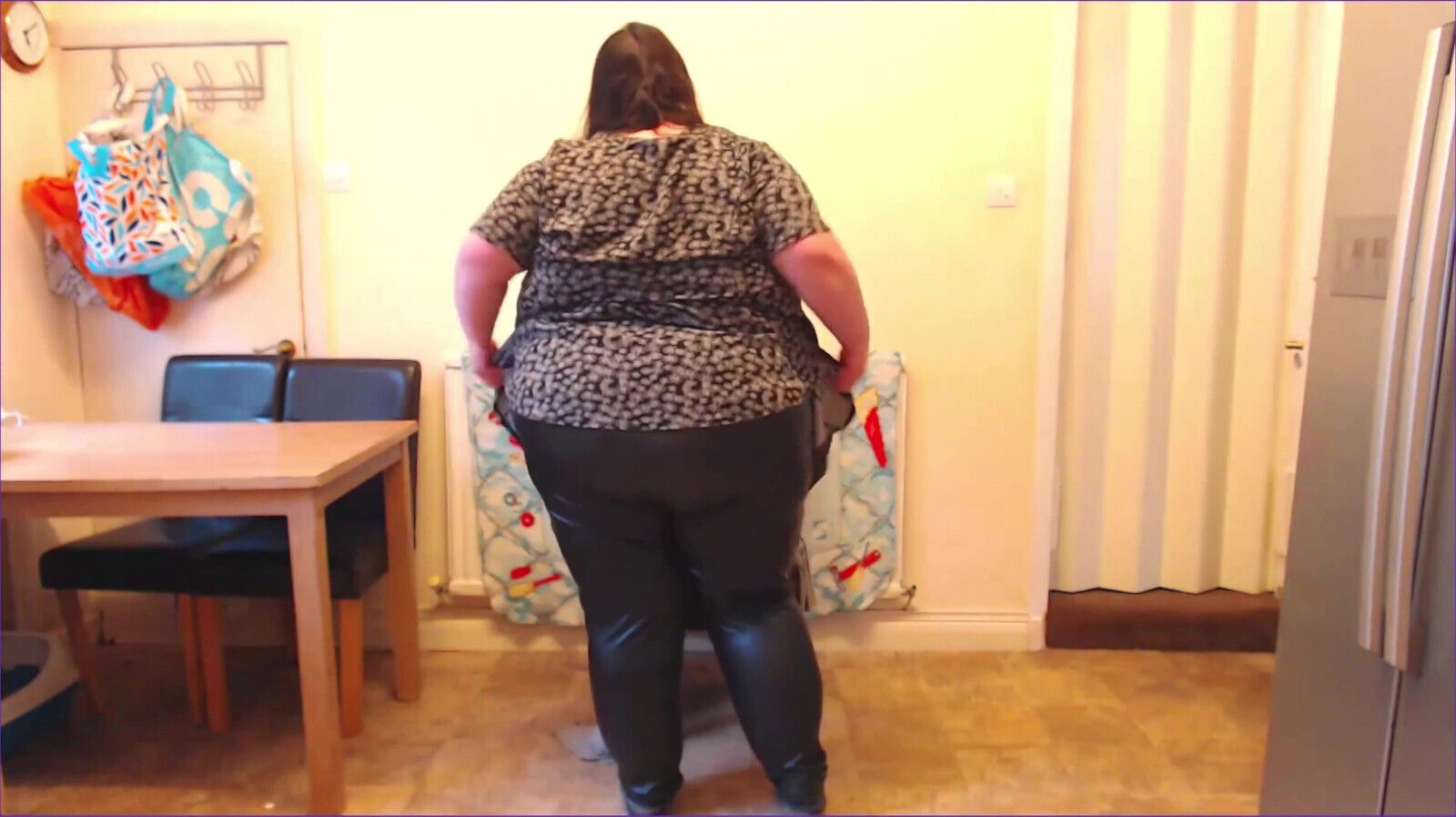 ssbbw tight leather pants fashion show