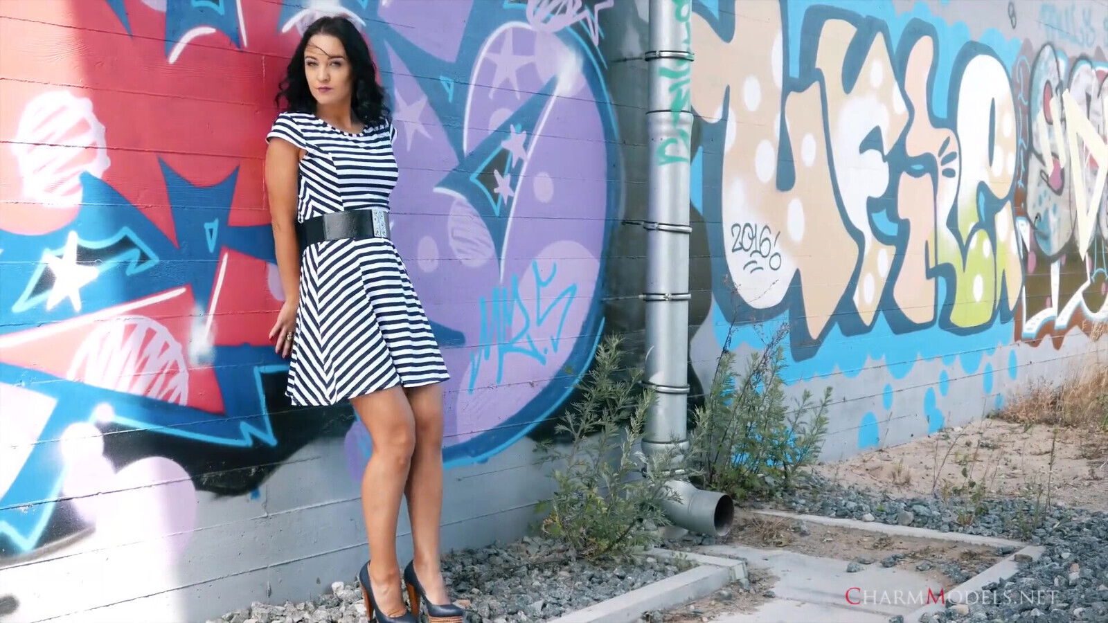 Glamour Video Graffiti Wall