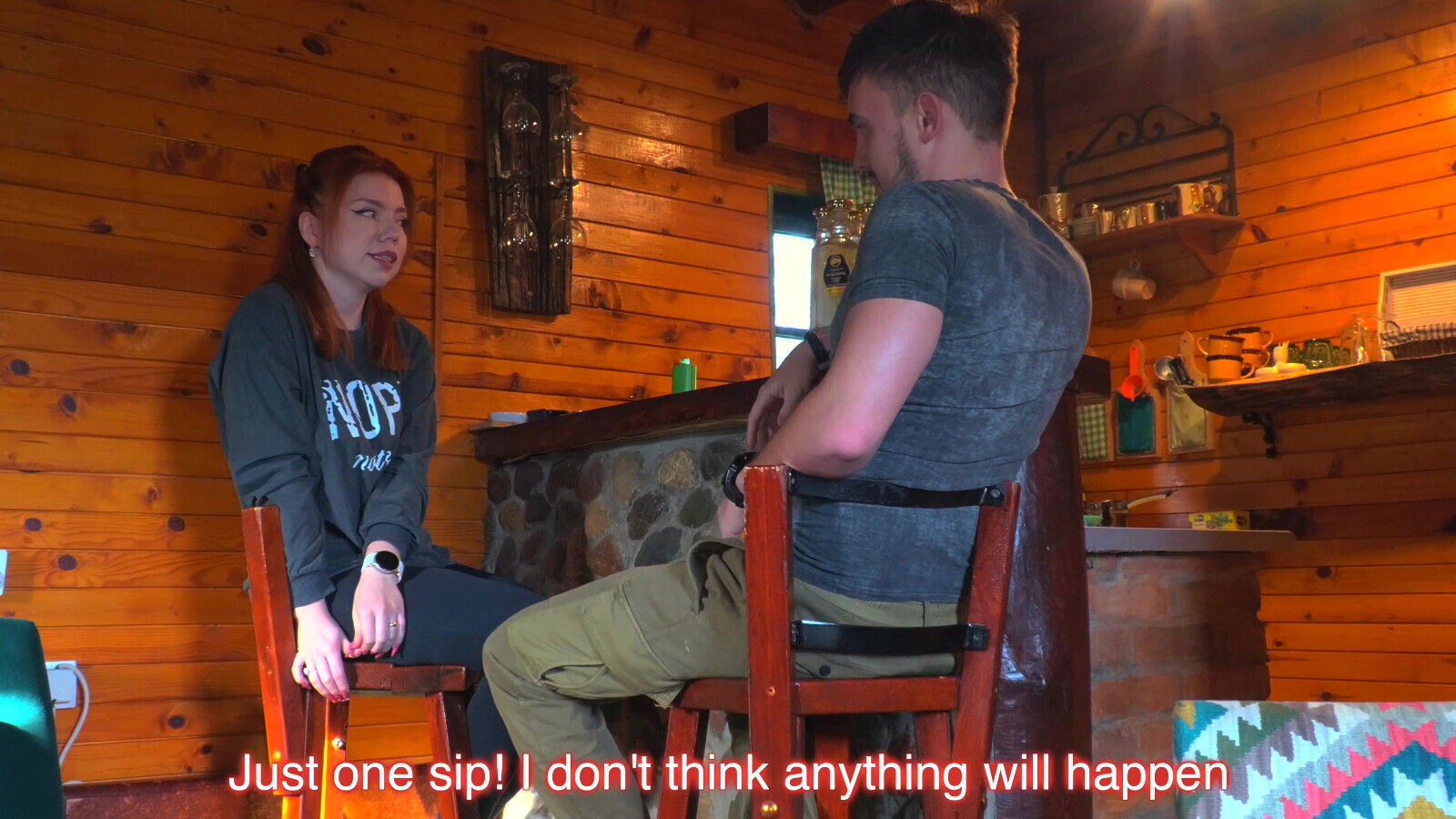 What does stranger want? FUCK like bitch inside!