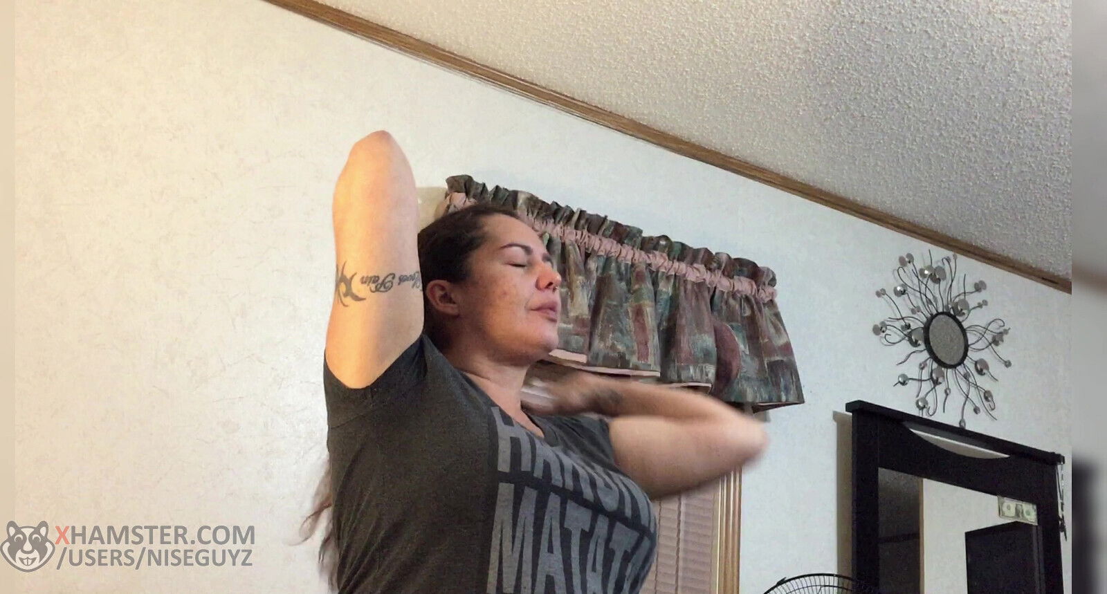 Lorie Cree sucks swallows Elroy's cum.