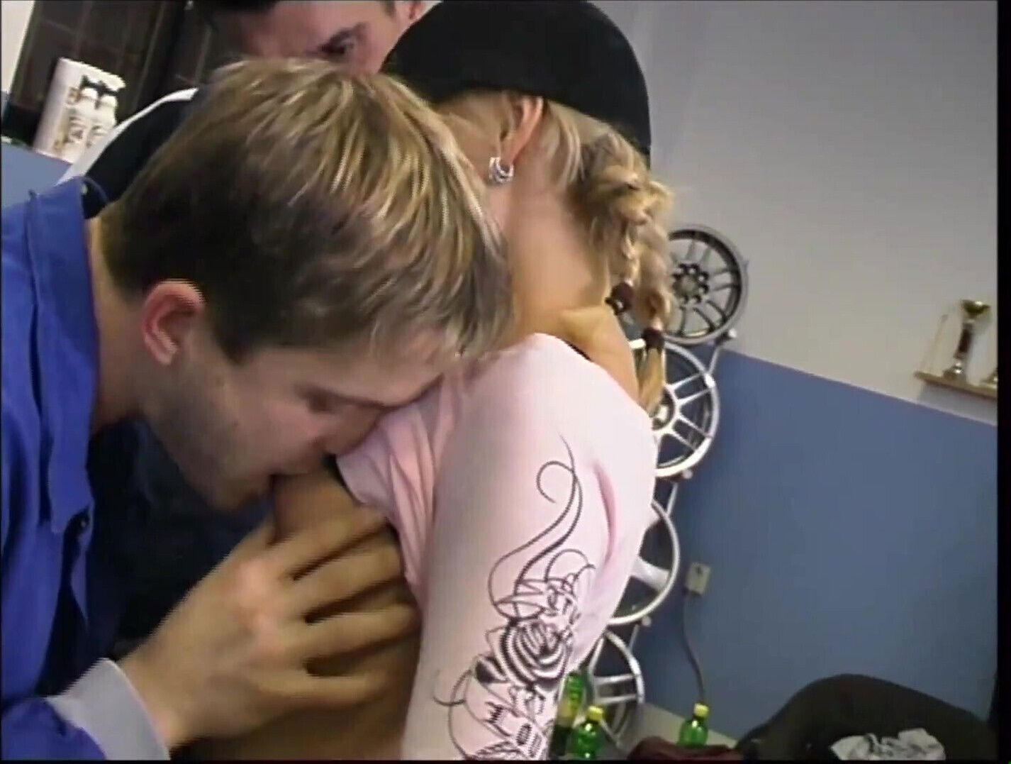 Huge mouth dick pussy threesome