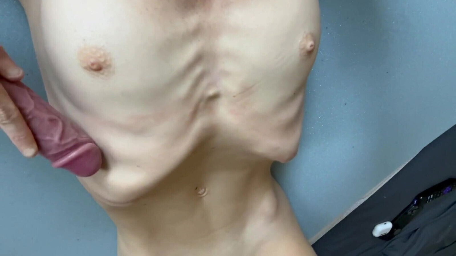 Skinny Anorexic Bones Fetish Rubbing Your Ribs