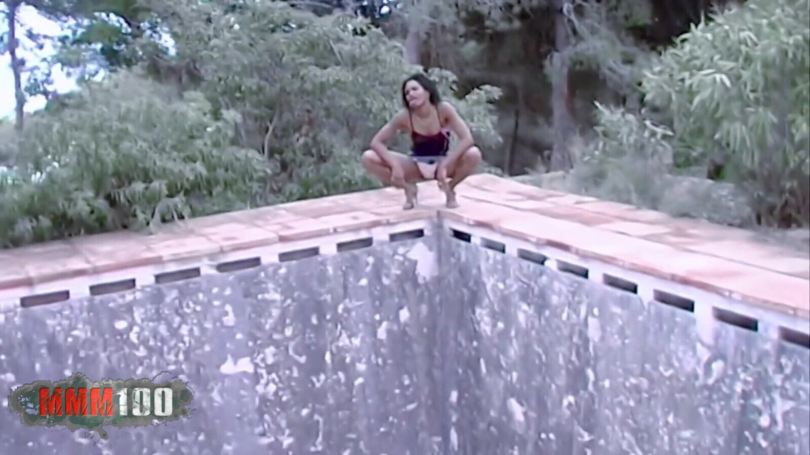 Shania Shania Strip Near Abandoned Swimming Pool