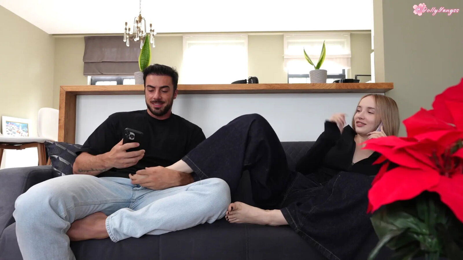 Phone with Lover, while Best Friend Fucks Doggystyle