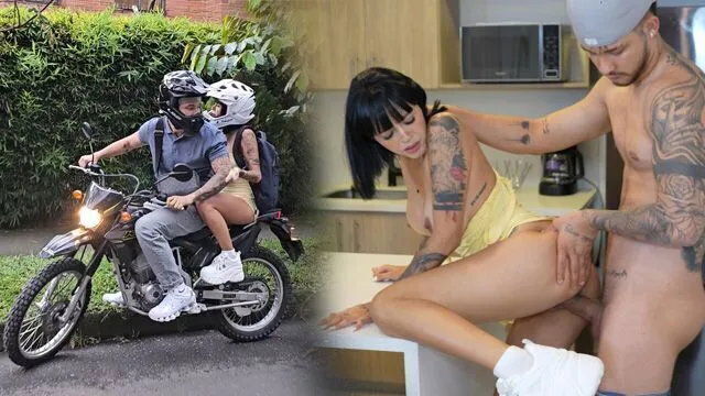 Horny Petite Skips Class Fuck Boyfriend Motorcycle Danner Me...
