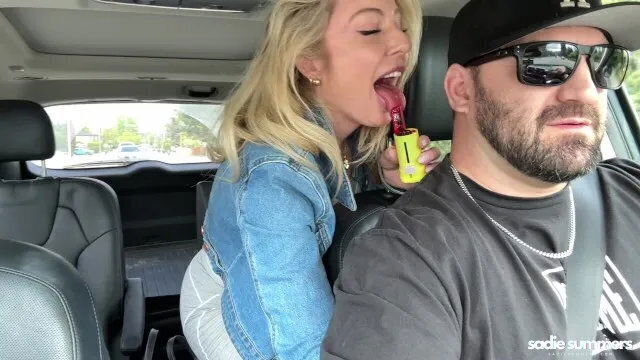 Oral Fixated Milf Blows Uber Driver