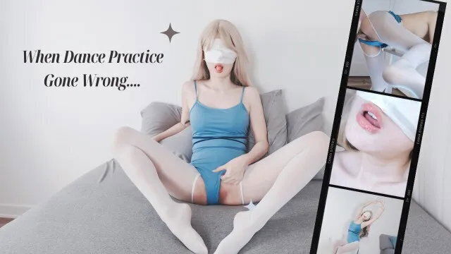 When Dance Practice Went Wrong....... Ballet Leotard with White Pantyhose