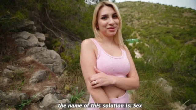 Amateur Fucks Trainer Mountains instead Climbing!