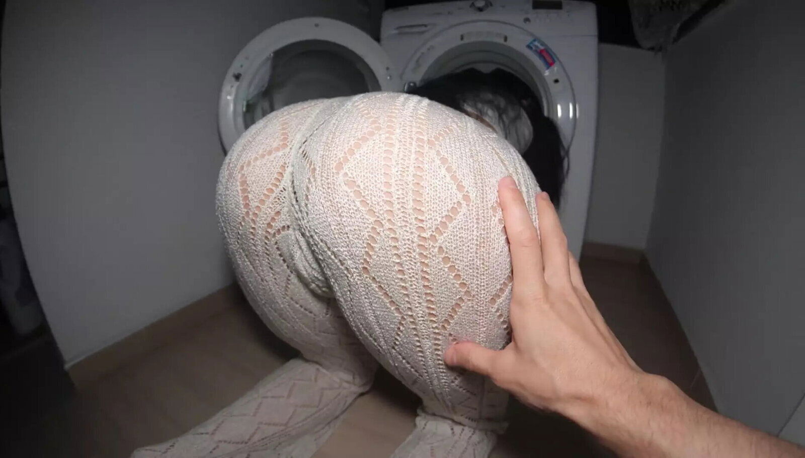 Dick Filled Tight Pussy with Cum. Stepsister Stuck