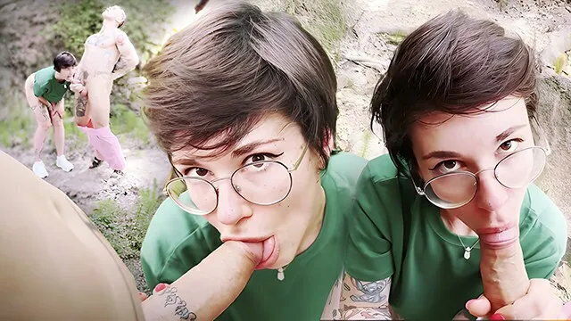 Real Polish Couple having Outdoors